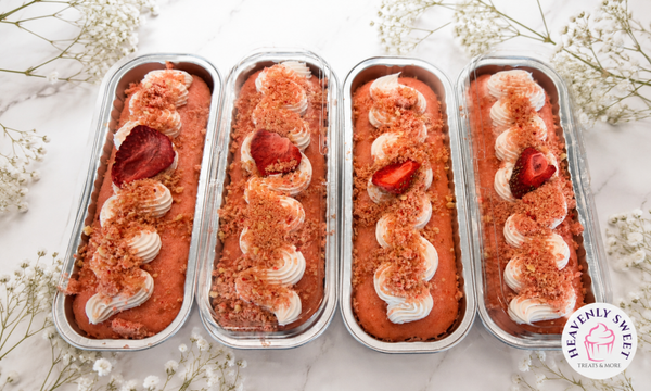 Strawberry Crunch Mini Loaf Cake