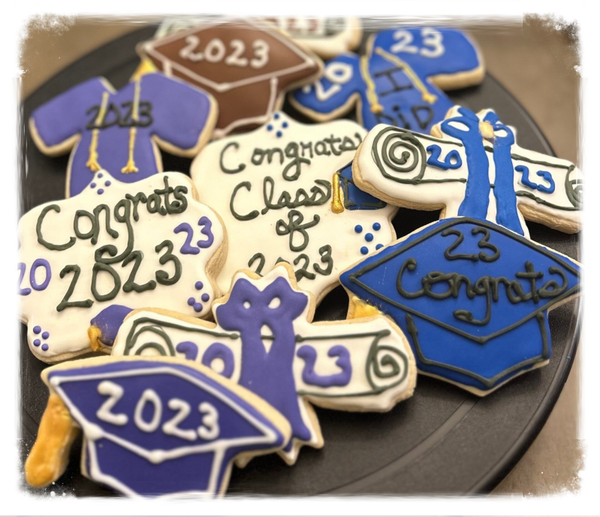 Graduation Iced Sugar Cookies