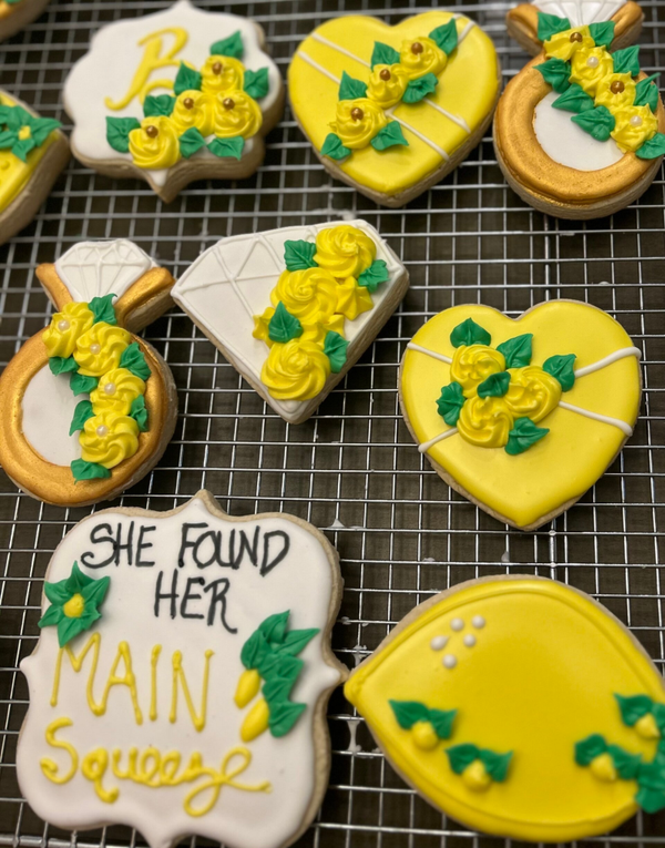 Wedding Shower Iced Sugar Cookies- She Found Her Main Squeeze