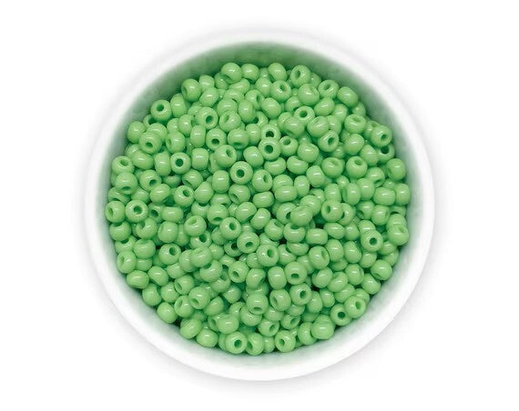 Rocailles licht groen 3mm