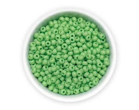 Rocailles licht groen 3mm