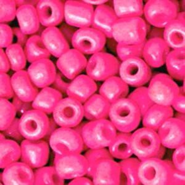 Rocailles Neon azalea roze 4mm