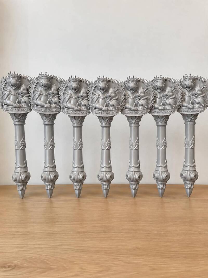 De reeks scepters voor De Klik Klak Vriendjes