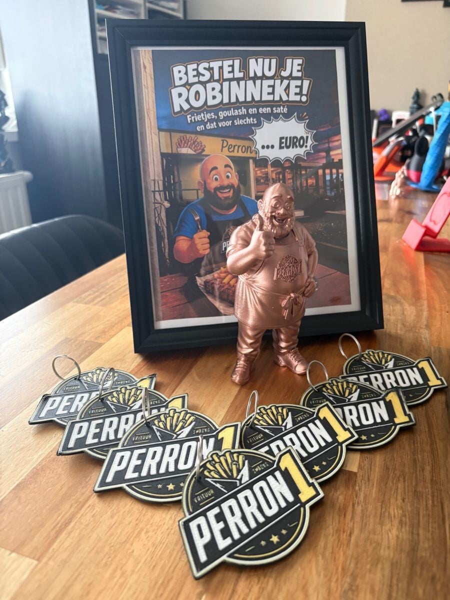 3D-figuren: Een uniek Robinneke in bronslook.
