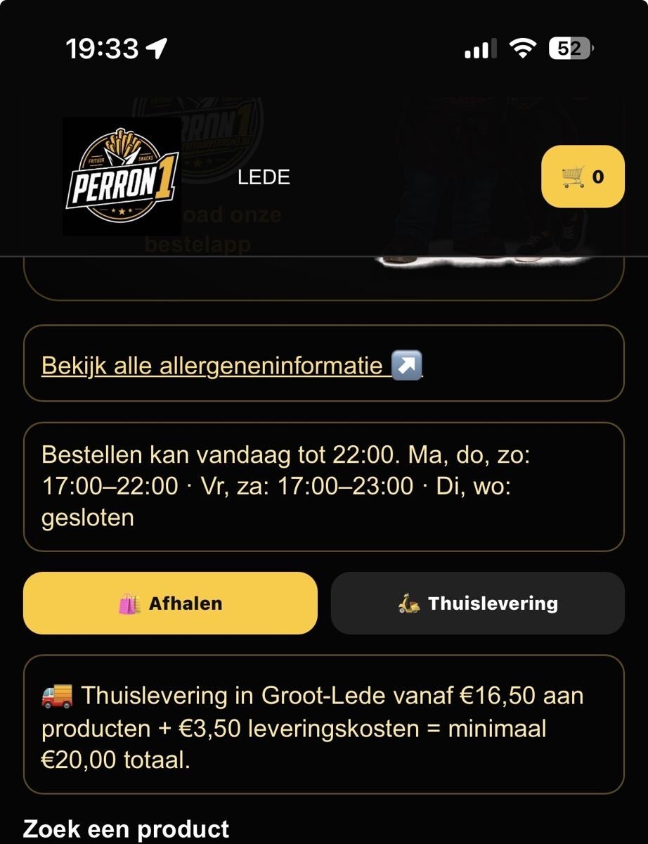 Bestelapp: Een eigen mobiele bestelervaring.