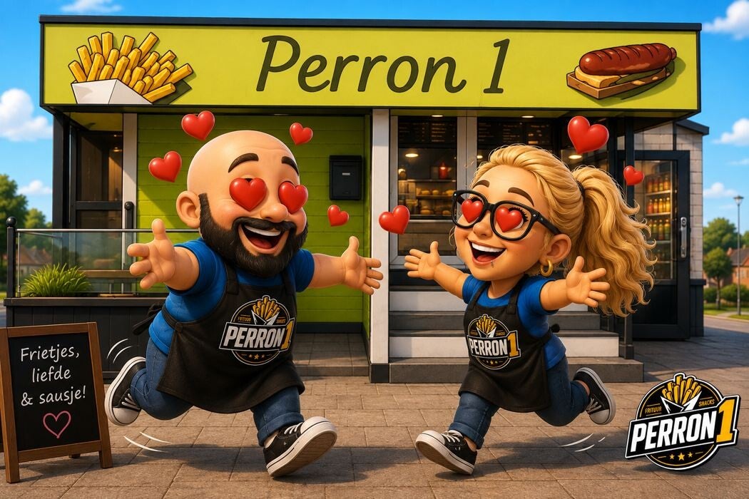Illustratie: Een vrolijk verhaal rond de frituur.