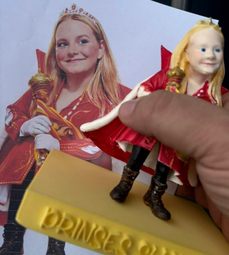 Het afscheidsbeeldje van Prinses Shanaya