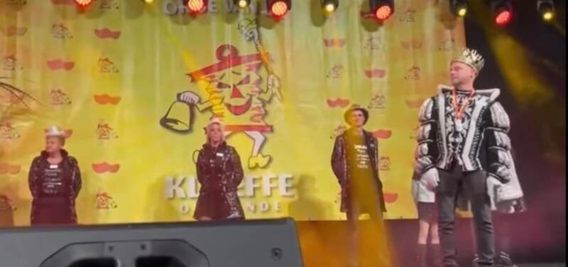 Prins Nicky op het podium