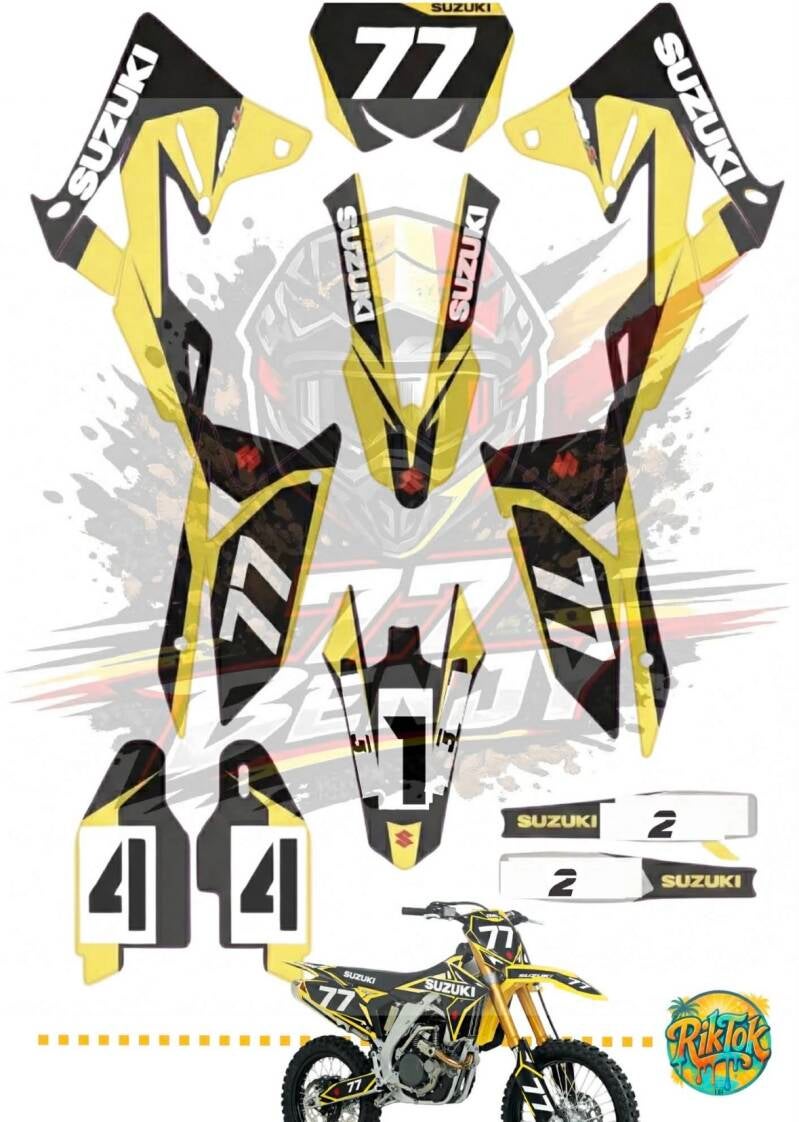 Suzuki #77 — ontwerp voor bestickering