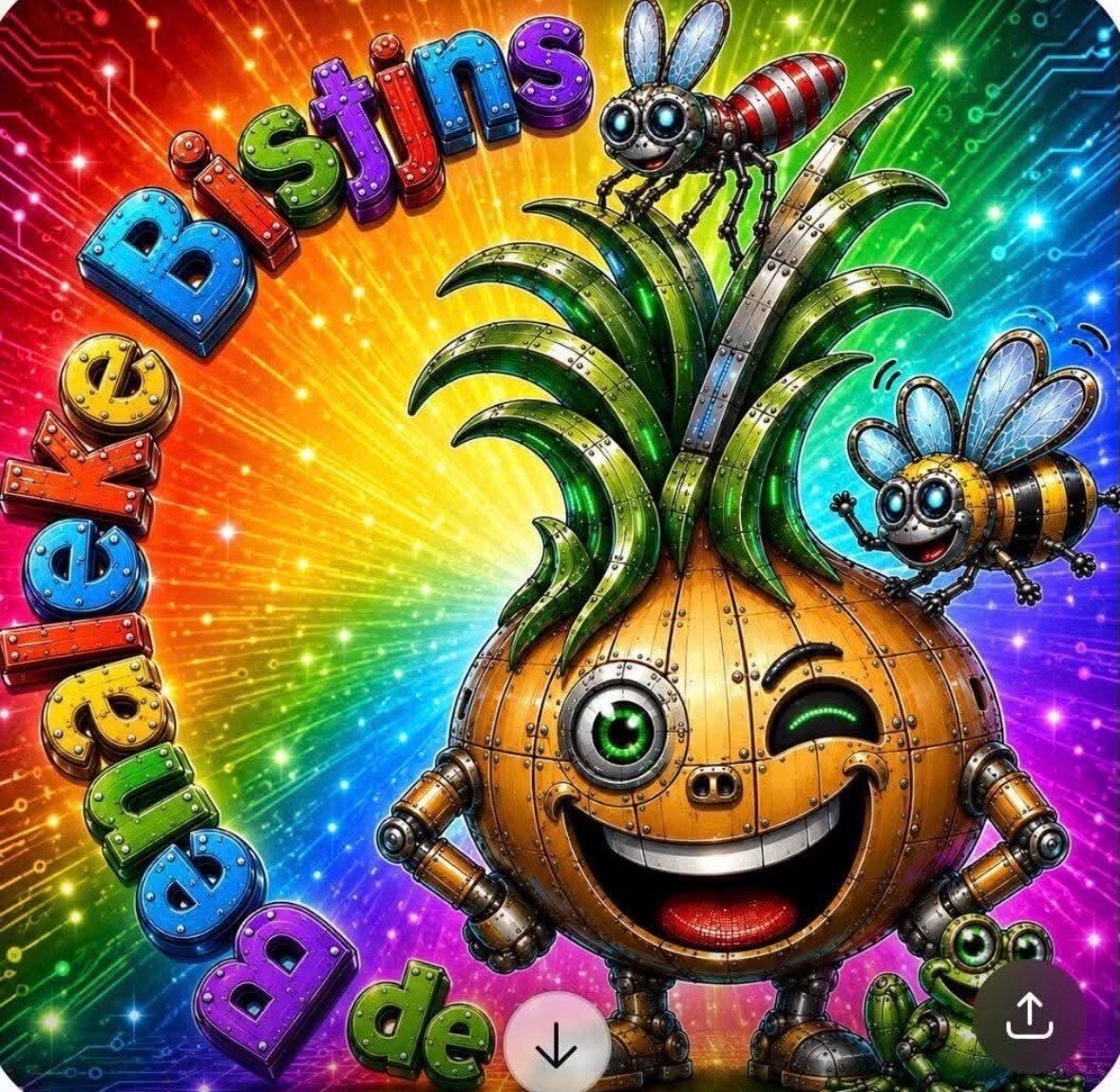 Kleurrijke carnavalsvisual van AKV De Benaleke Bisjtjns