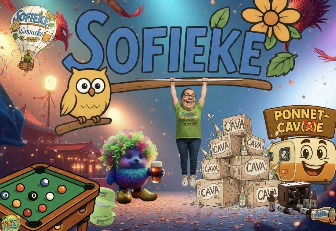 Kleurrijke promotionele Sofieke-visual