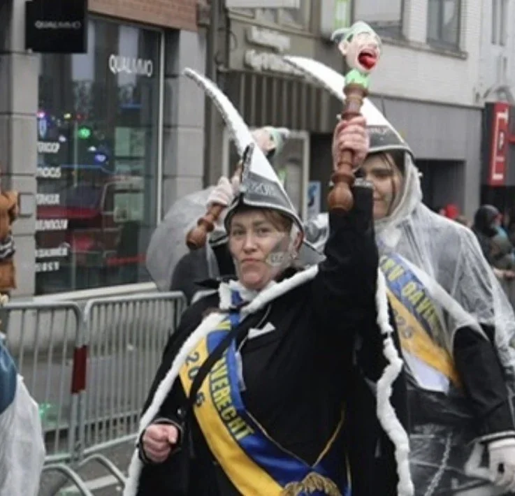 Leden van LKV Oaeverecht tijdens carnaval