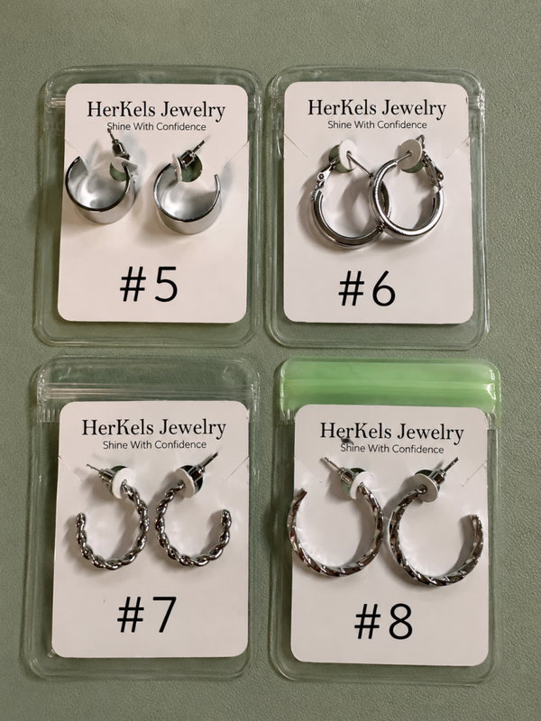 Silver Hoops