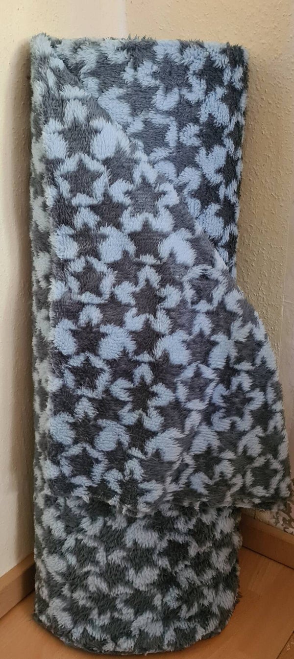 Wellness Fleece Soft Star Hellblau