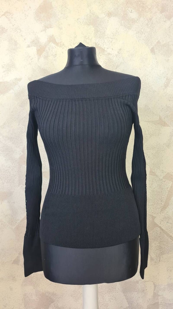 Gebraucht schwarzer Pullover Damen Größe S