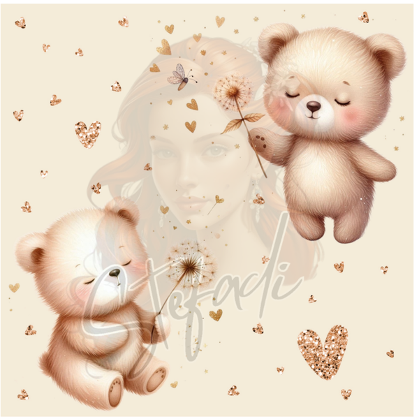 DV.19 Design Teddy Pusteblume Hellbeige