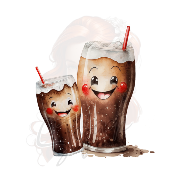 Bügelbilder verschiedene Größen * Coke Gläser *