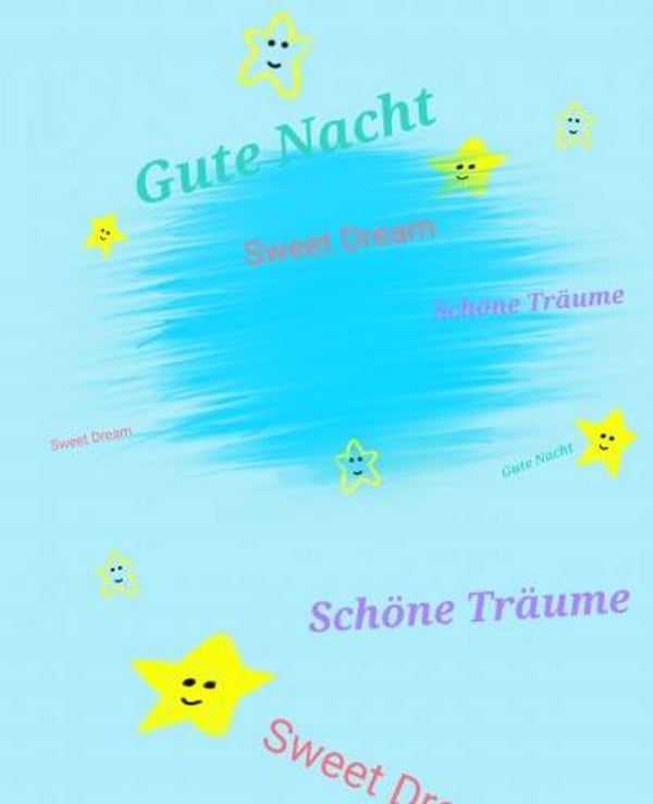 DV.47 Design Gute Nacht hellblau