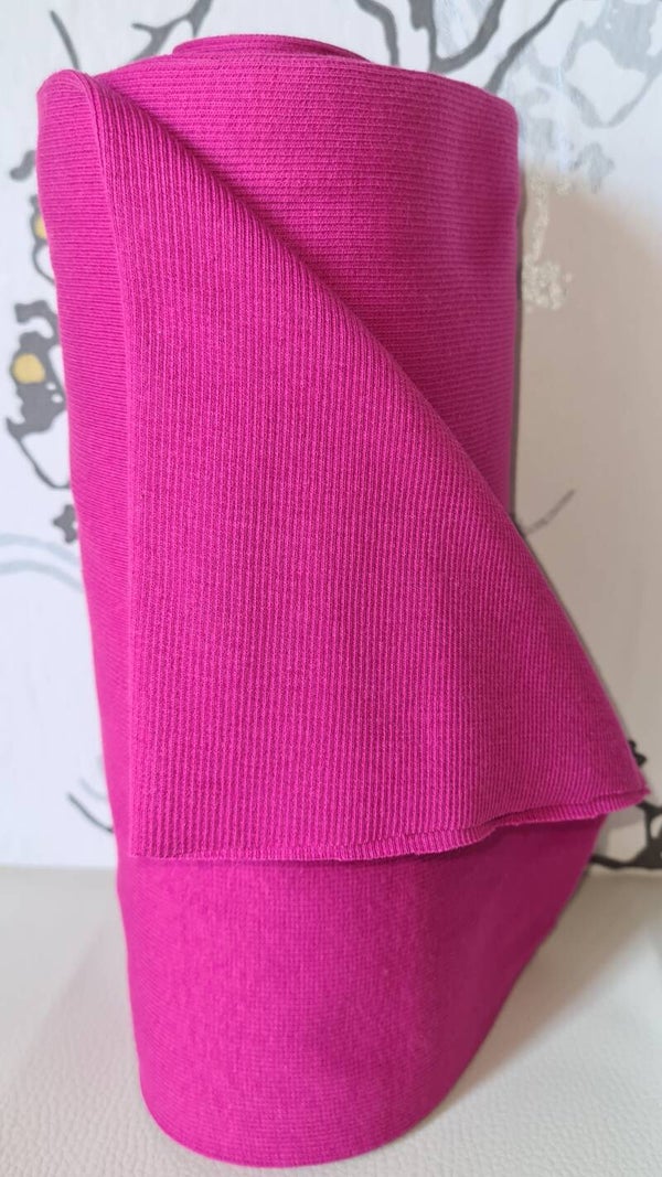 Ripp Bündchen Schlauchware Fuchsia ( 29cm br. )