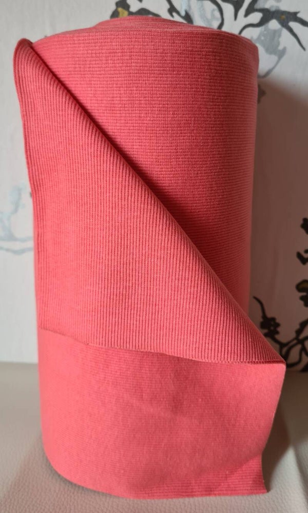 Ripp Bündchen Schlauchware 29cm Koralle