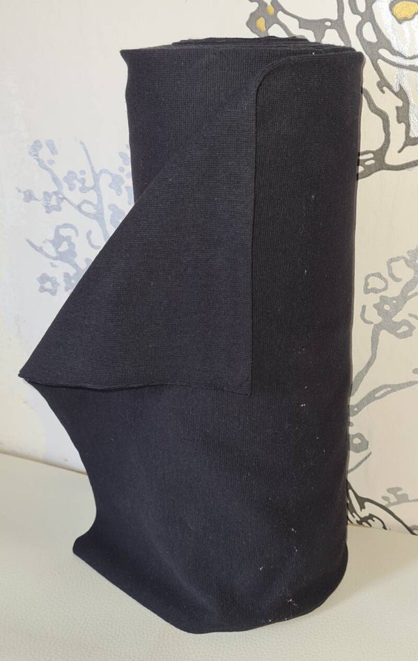 Strickbündchen Schlauchware Schwarz , 35cm br.