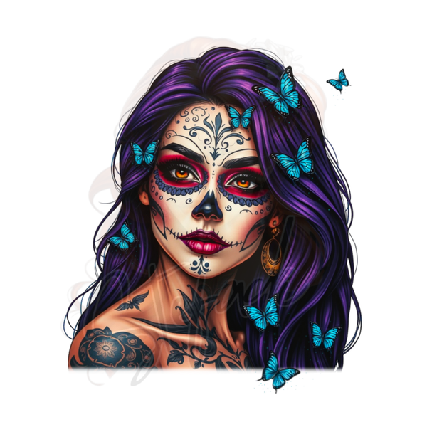 Bügelbilder verschiedene Größen *Frau mit Schmetterling 🦋*