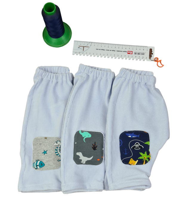 Elastische Cordhose mit Flicken 62