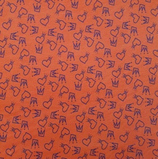 Sweat Shirt Herzkrone Rostorange