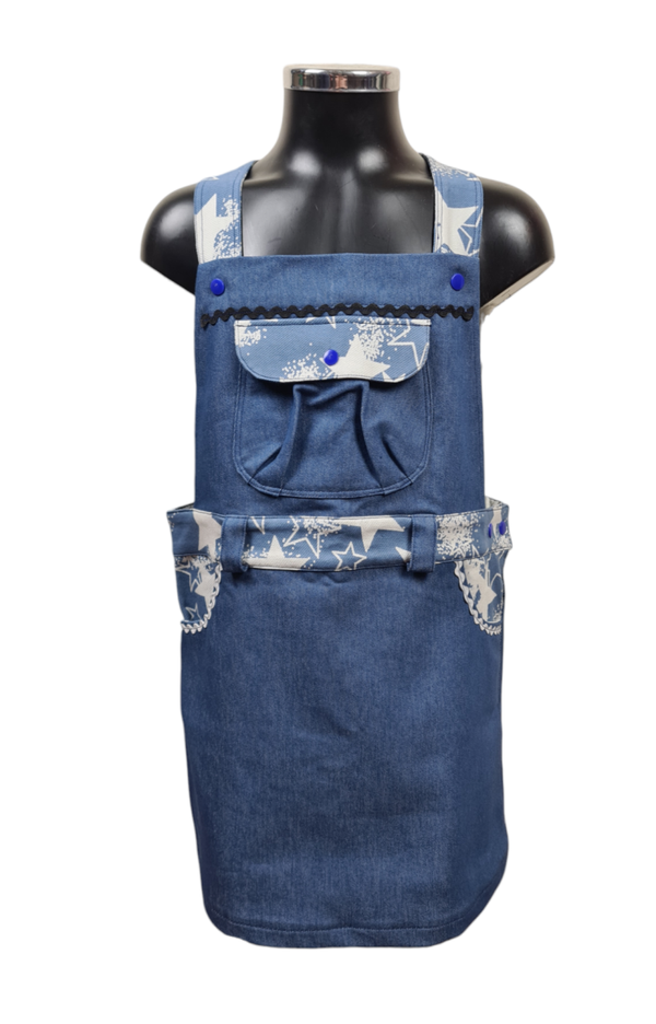 Jeans Latzrock 128