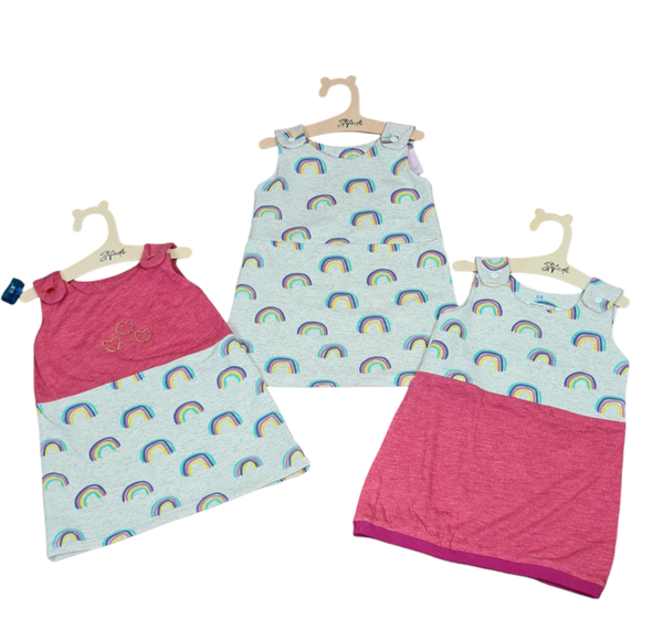 Regenbogen Sommerkleid Größe 68