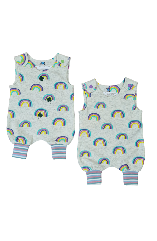 Süße Strampler "Regenbogen" Frühchen gr. 38