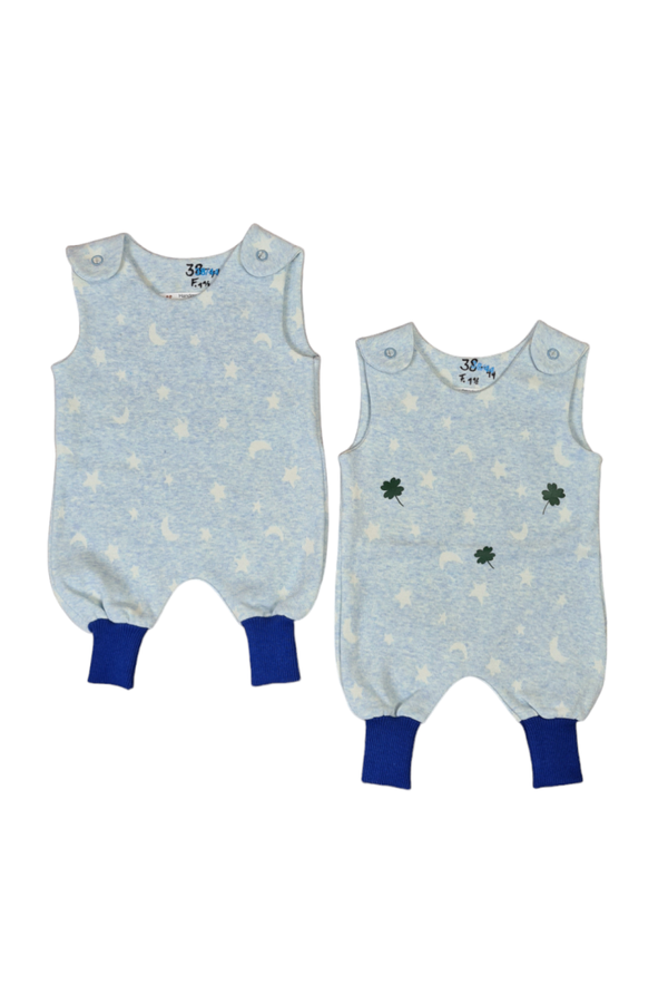 Süße Strampler "Mond  Sterne" Frühchen gr. 38-44