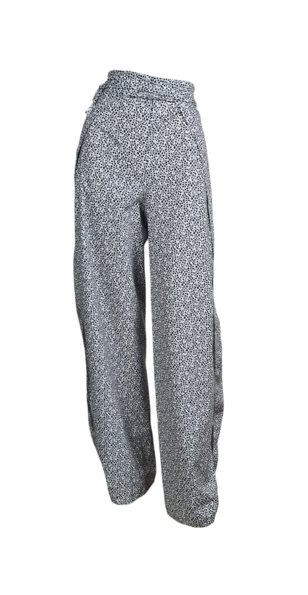 Wickelhose Weiß mit kleinen Blätter 36 - 40