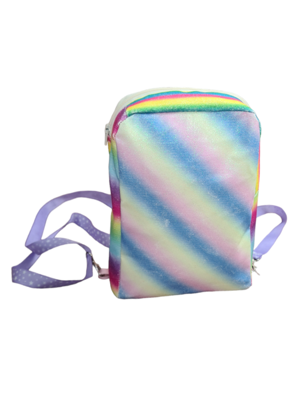 Kunstleder Rucksack " Hell-Regenbogen "