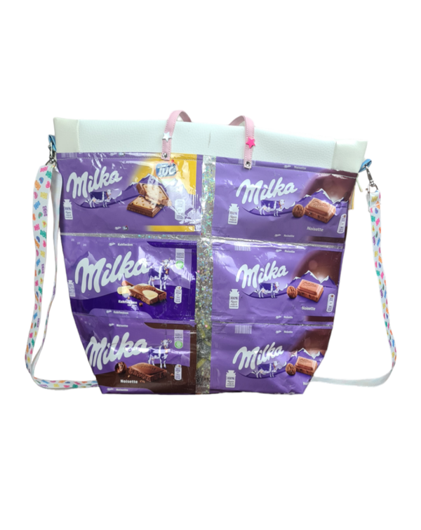 Upcycling Milka Tasche