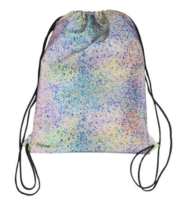 Rucksack aus Eigenproduktion Muster Kreidestaub