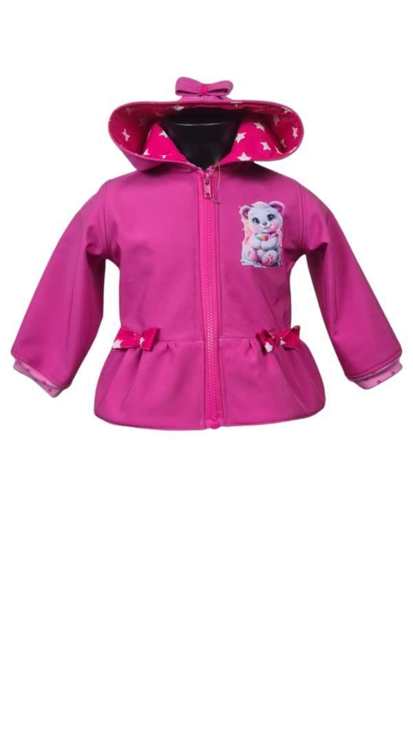 Unikat - Einzelstück Pink Softshelljacke gr. 68 - 74