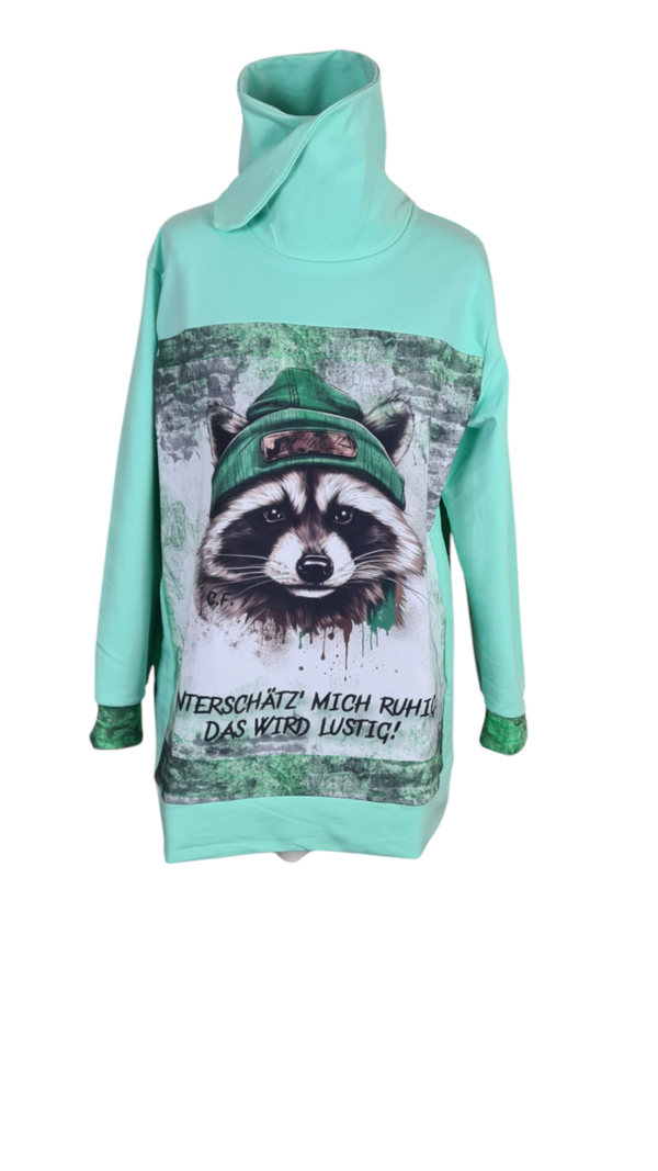 Einzelstück Pullover mit hohen Kragen gr. M