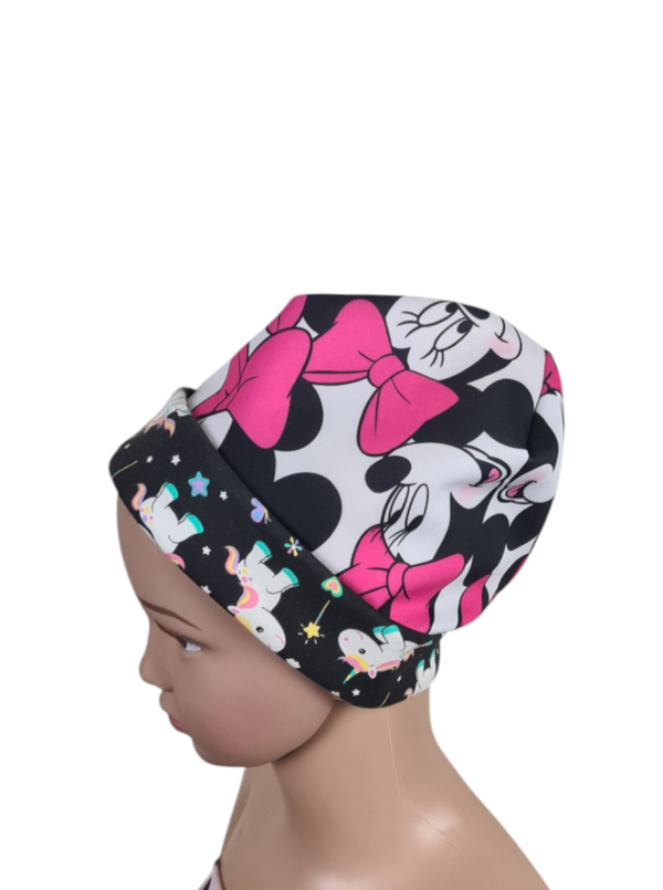 Upcycling Wende Beanies verschiedene Varianten KU* 48,5cm bis 52cm ca. 9 Monate
