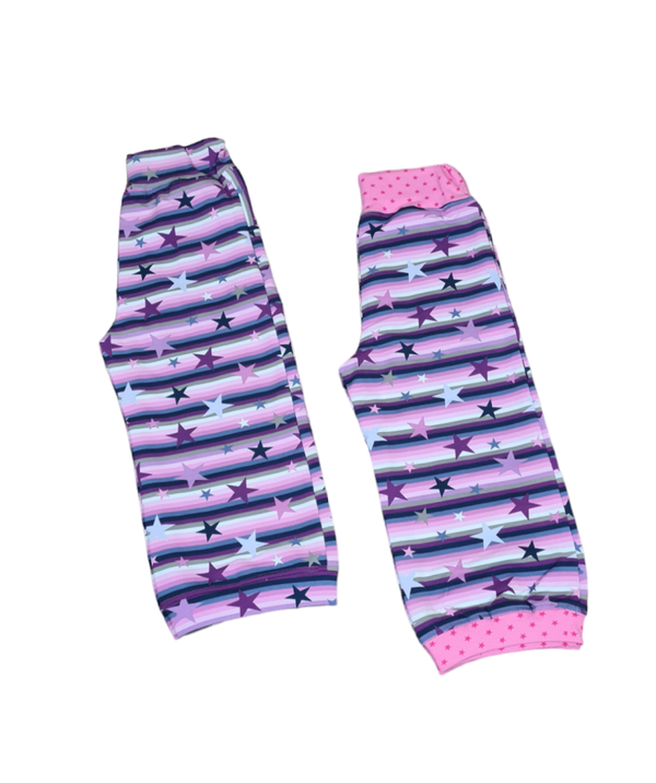 Jogginghose Lila gestreift 86 - 92