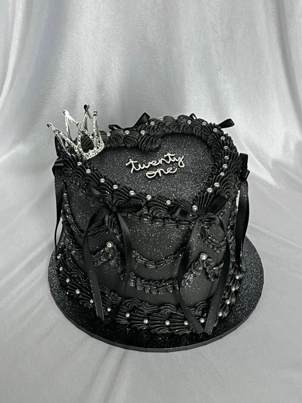 Vintage heart with crown
