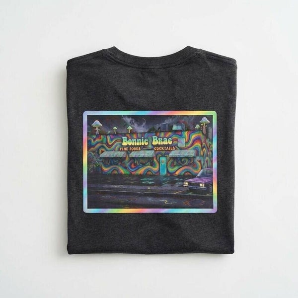 Native303 Tee | Bonnie Brae Tavern black light psychedelic back design - vintage Denver gear