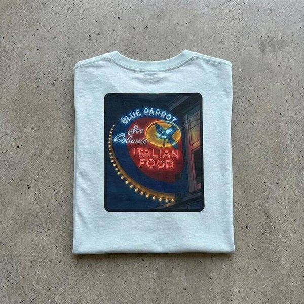 Native 303 Tee | Blue Parrot hi-res Back Print, Louisville Inspired