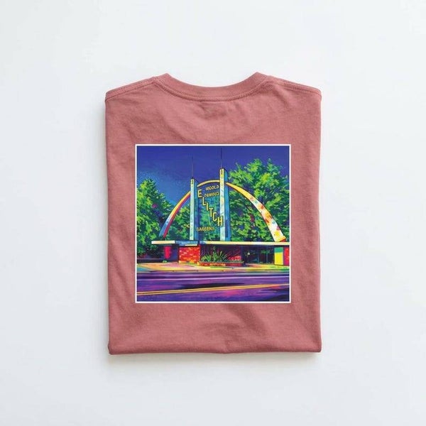 Native 303 Tee | Elitch Gardens Arch pop-art Back Print, Denver Inspired