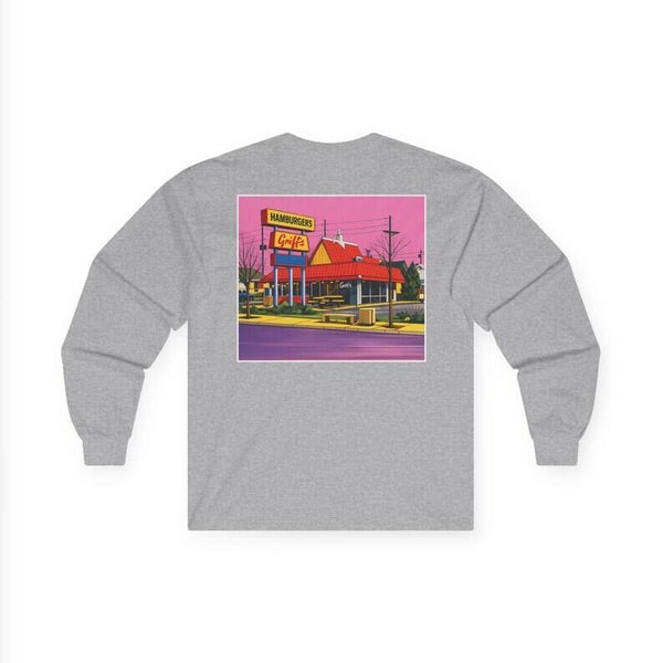 Native303 Long Sleeve Tee | Griff's Old South Broadway Pop Art Back Print - vintage Denver gear