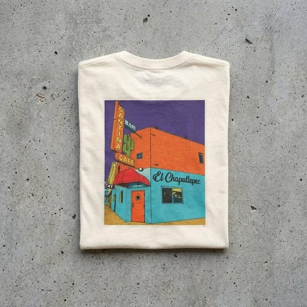 Native303 Tee | El Chapultepec pop art back design - vintage Denver gear