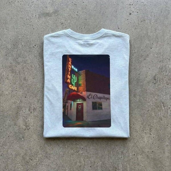 Native303 Tee | hi-res El Chapultepec back design - vintage Denver gear