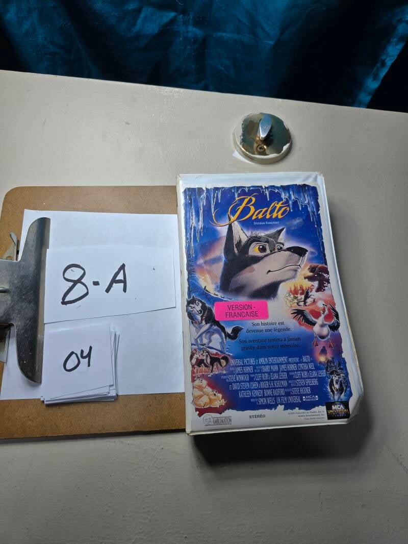 8A 4 audio vhs E