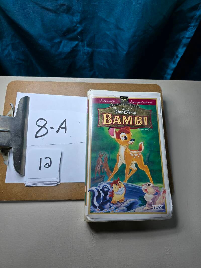 8A 12 audio vhs E