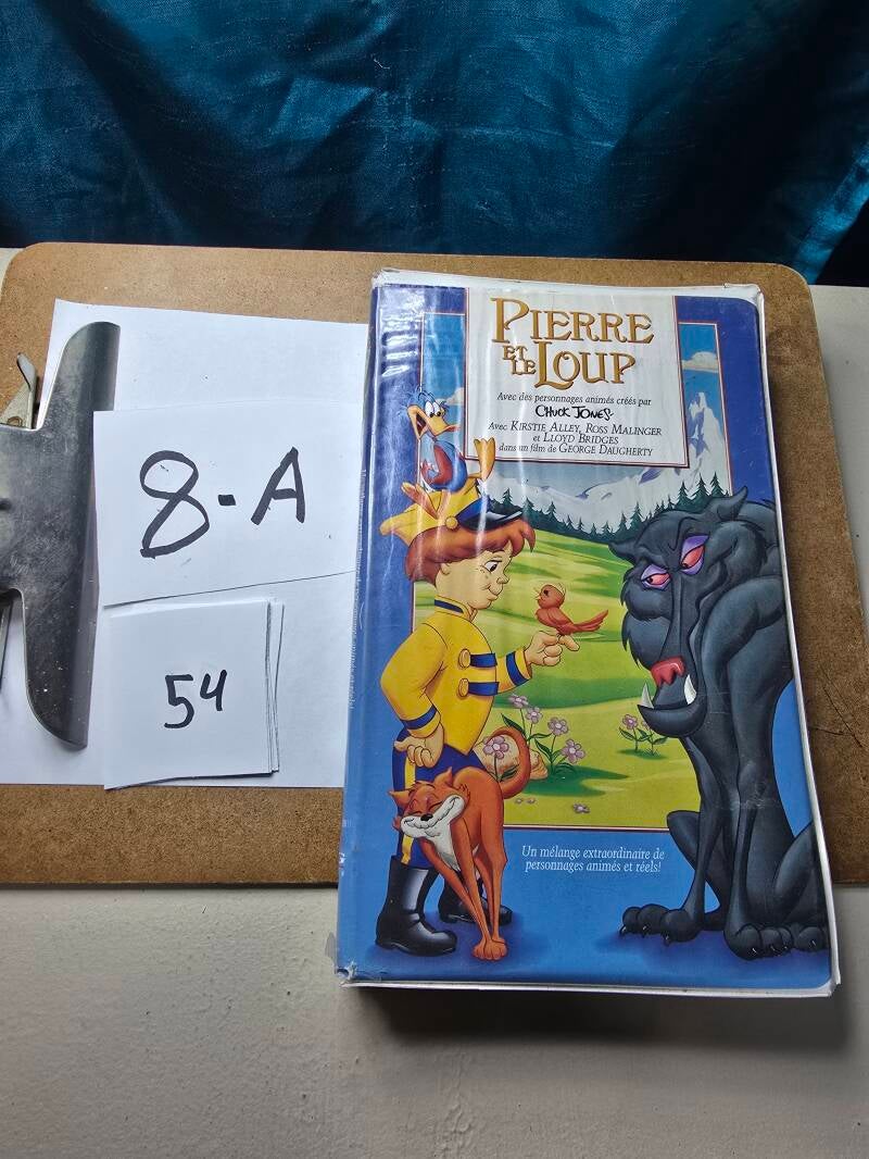 8A 54 audio vhs E